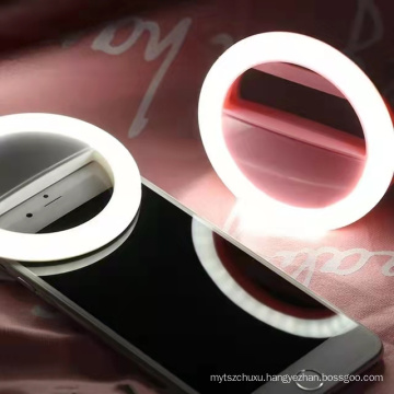 led Selfie Lamp Ring For Phone Camera Portable Clip-On Lamp Women Girl Night Darkness Selfie Enhancing Fill Lights